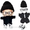 Fashion Overalls Matching Hat For 17cm Ropa Labubu Doll Clothes Mini Set Lovely Suit Trendy Accessories-Ropa Labubu 2
