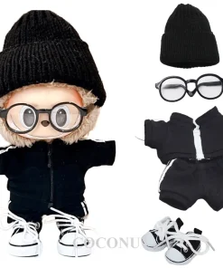 17cm Labubu V2 V1 Trendy Clothes Outfit Accessories Idol Doll Clothing Labubu sports short-sleeved pants Labubu Ropa