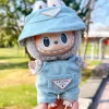 Cute Labubu Corduroy Mini Doll Clothing Set Toys Cute Hats Clothes Shoes Vinyl Doll Accessories Training Sitting Party Games Toy
