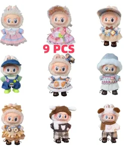 17cm Mini Plush Doll Clothing Accessories Bjd  Korea Kpop Exo Labubu  Idol V1  V2 Sweater Headband Suit Clothing Gift Dress