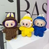 Labubu 3.0 Doll 15/17cm Cycling Print Hoodie with Jeans Set Outfit Accessories for Ropa Labubu 3