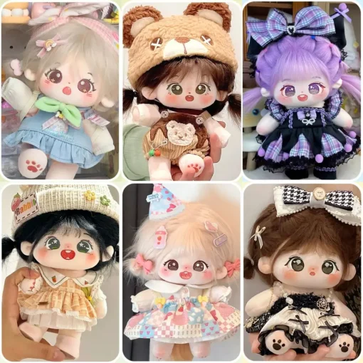 Cotton Doll Clothes 20cm Super Cheap And Good-Looking Girl Doll Plush Doll Change Suit Authentic Skirt Plush Toy Birthday Gift