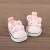 Pink canvas shoes
