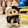 Cute Labubu Corduroy Mini Doll Clothing Set Toys Cute Hats Clothes Shoes Vinyl Doll Accessories Training Sitting Party Games Toy 3