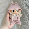 17cm Mini Plush Doll’S Clothes Outfit Accessories For Korea Kpop Exo Labubu Idol overalls pants set Macaron doll Clothing Gift 2