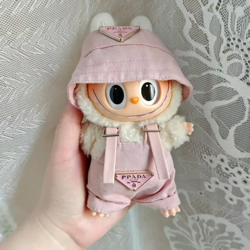 For 17cm Labubus Mini Doll Clothes Outfit Hat Bag Clothes Shoes Labubu II Doll Accessories Cultivate Sitting Party Game Toys