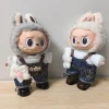 17cm Labubu Doll Outfits Designer Luxury Onesie Labubu Doll Clothes Fashion Shirt Plush Toys Clothes Labubu Doll Accessories Set 3