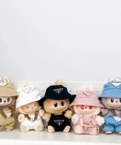 For 17cm Labubus Mini Doll Clothes Outfit Hat Clothes Shoes Labubu II Doll Accessories Cultivate Sitting Party Game Toys