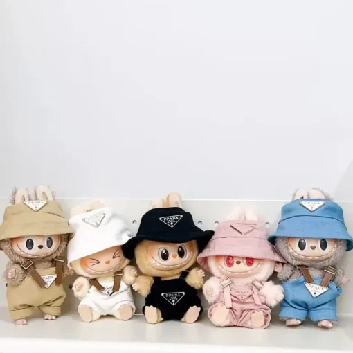 For 17cm Labubus Mini Doll Clothes Outfit Hat Clothes Shoes Labubu II Doll Accessories Cultivate Sitting Party Game Toys