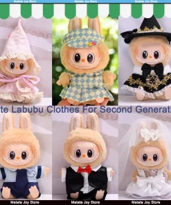 Only Clothes Labubu Clothes Dress For Second-Generation Sitting Party Cute Baby Clothes Colorful Soft Comfortable Summer Fashion
