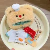 Labubu Clothes Sitting Party Heartbeat Macaron Baby Clothes First And Second Generation Monster Doll Ropa Trendy Style 3