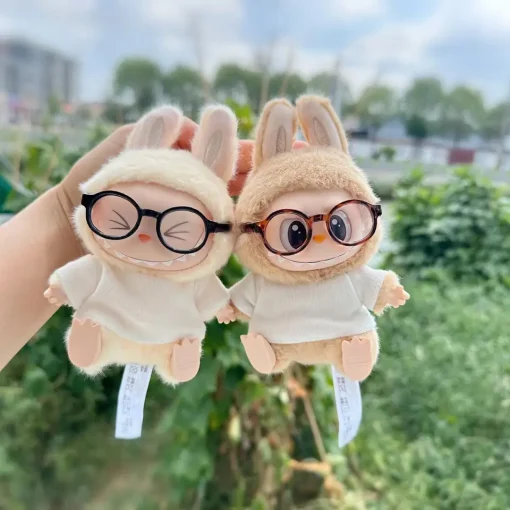 Labubu I II Dolls Clothes Grasses White T- Shirt Accessories Plush Doll'S Clothes Sitting Party Korea Kpop Exo Clothing