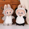 2025 NEW For Labubu 15cm Doll Clothing Sitting Party Doll Clothing cute Panda Shark Plush Jumpsuit Set Doll Clothing