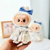 17cm First And Second Generation Wearable Doll Pendant Hoodie And Overalls Set Cute Baby Clothes Hoodie And Overalls Cute Outfit 3
