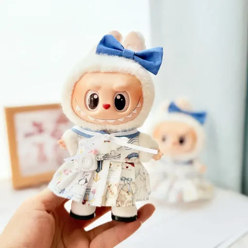 Only clothes available] First and second generation keychains Labubu clothes pendant Labubu doll clothes sea penguin set cute