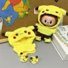 New Doll Clothes Pendant Set LABUBU Bear Hat Love Sweater Set Fun and Cute Baby Clothes Christmas Gifts DIY Doll Accessories 3