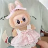 17cm Cute Baby Clothes Accessories For Korea Kpop Exo Labubu Idol Dolls Skirt Doll Clothes Clothing Fans Overalls