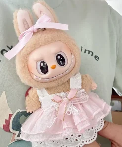 17cm Cute Baby Clothes Accessories For Korea Kpop Exo Labubu Idol Dolls Skirt Doll Clothes Clothing Fans Overalls
