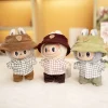 Labubu 17cm I Ii Mini Fashion Plaid Slacks Corduroy Hat Suits Series Cute Doll Clothes Sitting Party Clothing Accessories Gift