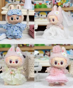 Adorable Labubu Multiple Style-Stylish & Comfortable Labubu-Skirt Suit Doll Clothes Outfit Accessories