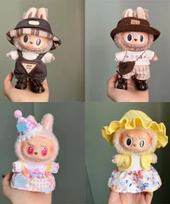 Skirt Suit For 17cm Labubu Doll Fashion Clothes Cute Design Overalls Outfit Doll Accessories Arbitrary Collocation