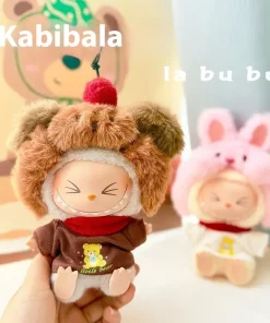 Only Clothes First And Second Generation Keychains Labubu Doll Clothes Pendants Decorative Leather Bala Hair Bands Cute Fashion