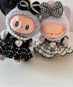 17cm Mini Plush Doll'S Clothes Outfit Accessories For Korea Kpop Exo Labubu Idol Strap skirt Clothing Gift