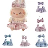 For 15-7 cm Labubu baby clothes sweet pearl noble small fragrant skirt set for labubu outfit clothing 2