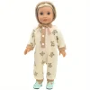 1 set of yellow bear romper suit doll clothes for 22-inch (55CM) NPK silicone dolls. Suitable for NPK silicone dolls 2