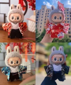 15cm Labubu Idol Dolls Clothes Beautiful Japan Kimono Accessories Korea Kpop Exo Clothing Hoodie Plush Doll'S Clothes