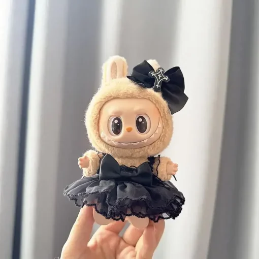 Mini Plush Doll'S Clothes Outfit Accessories For Korea Kpop Exo 15-17cm Labubu Idol Little Devil Strap Skirt Clothing Gift