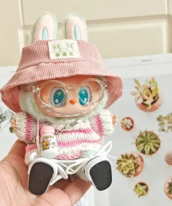 For 17cm Labubu Doll Color Match Hoodies Dolls Accessories Clothes Fashion Clothes Hoodies Doll Clothes Cute Little Cloths