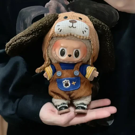 Cute Little Dog 17cm New Labubu Doll Clothes Vinyl Doll Clothes Cute And Fashionable Dressing Accessories Trendy And Cool Labubu