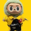 17cm Labubu Clothes Repairman Apron Customized Printed Labubu Apron Sports Shoes Cotton Doll Clothes Mini Repair Tools Cute Toys