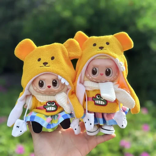 The First And Second Generations Labubu Doll Clothes Cute And Fashionable Animal Sets Fun And Funny Clothes Vinyl Figurine