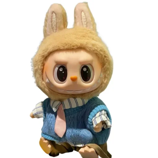 The New Blind Box Labubu Baby Clothes One Or Two Generation Labbu Clothes Macaron Sitting And Sending Vinyl Doll For Loading