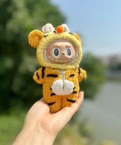 Labubu 17cm Clothes Water Ice Moon Little Tiger Cute Style Dress Up Three Eyed Boy Set Clothes Series Change Clothes