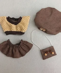 Cute Doll Lovely Clothes With Cartoon Headband Accessories Princess Dress Fashion Dresses Skirt Dolls Bag Dolls Clothes