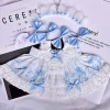 New 38cm Labubu Vinyl Dolls Summer Princess Dress Toy Soft Cloth Dolls Bag And Dolls Clothes Trendy Playtime Accessories