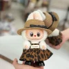 Mini Doll’S Clothes Outfit Accessories For 15-17cm Labubu Idol Knitted sweater JK pleated skirt camera shoes set Clothing Gift 3