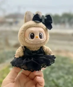Cute Mini Plush Doll'S Clothes Accessories Labubu Idol Dolls Dark Devil Sling Dress Xmas Sitting Party Clothing Collection Gifts