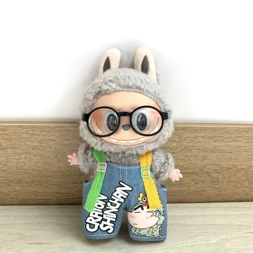 Brand new 17cm Labubu clothing plush toy set cute clothes DIY V1 V2 clothes  children's gift hair accessories