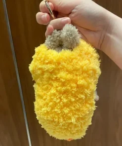 Labubu The Monster Fried Shrimp Costume Tempura Clothes 1:1 Original Replica Vinyl Doll Action Figure Bag Charm Pendant Gift