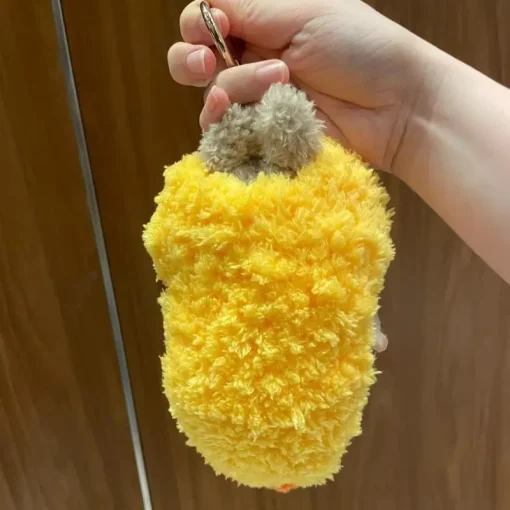 Labubu The Monster Fried Shrimp Costume Tempura Clothes 1:1 Original Replica Vinyl Doll Action Figure Bag Charm Pendant Gift