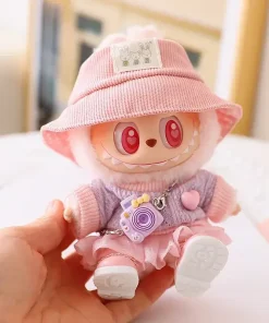 Labubu Outfit: Sweater & JK Dress Set - Trendy & Cute Labubu Ropa for 17cm Vinyl Dolls, Ideal for Any Season