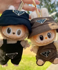 Labubu Corduroy Mini Doll Clothing Set Toys Cute Hats Clothes Shoes Vinyl Doll Accessories Training Sitting Party Games Toys