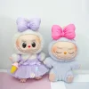 17cm Labubu Doll Clothes Set Short Skirt Hooded Top Ropa Labubu Decoration Doll Accessories 2