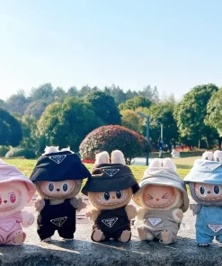 New corduroy For Labubu Doll Clothing Set Hat 17cm Clothes Shoes Doll DIY Accessories Training Sitting Party Games Toys Gifts