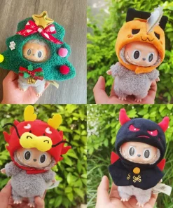 17cm doll clothes labubu hat cotton doll accessories Gourmet headgear headwear Korea Ido doll clothes cute diy Gift Headset