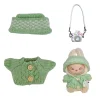 Doll Clothes Outfit Accessories for Labubu Clothes Designer Black and White Plaid Dress Set DIY Mini Dolls Clothing Girl Gift 3